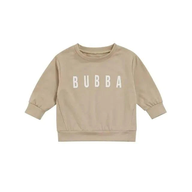 Stay Stylish and Cozy with Our Toddler Solid Letter Print Pullover! - Home Kartz
