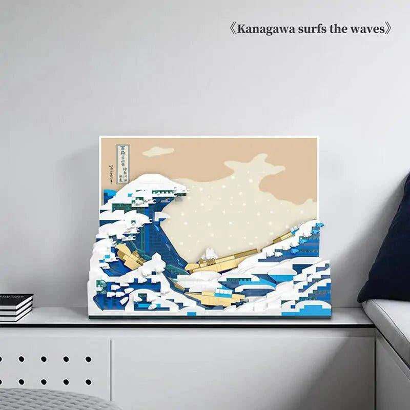 Microbrick MOC Art Painting | Puzzle For Kids Development - Home Kartz