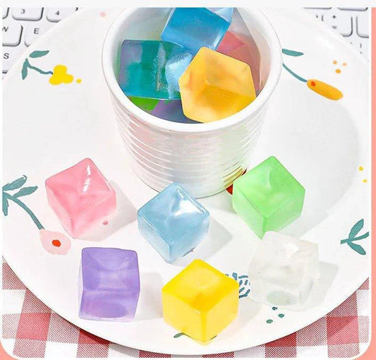 Transparent Cube Stress Relief Toy | Satisfying Squeeze and Pop-Back Action - Home Kartz