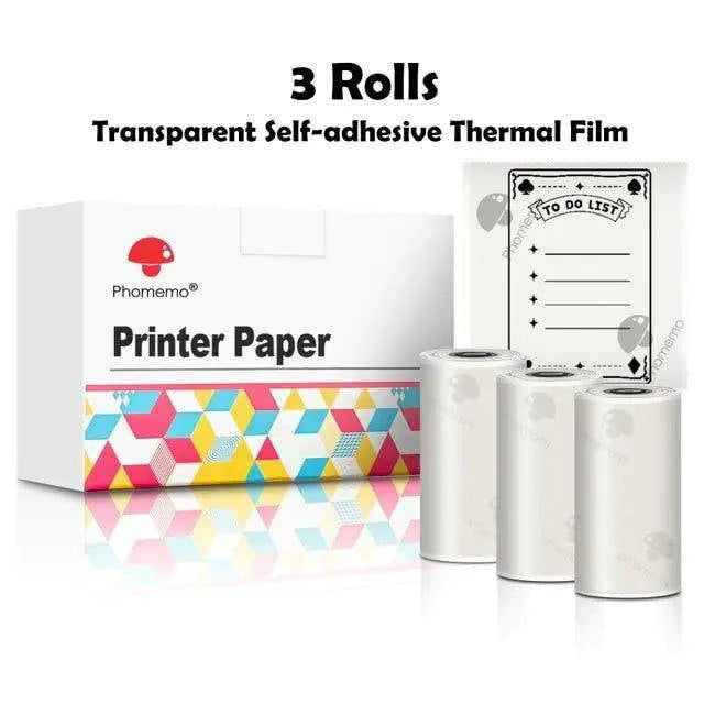 Experience Crystal Clear Printing with Phomemo Transparent Sticker Thermal Paper – Superior Quality and Durability! - Home Kartz