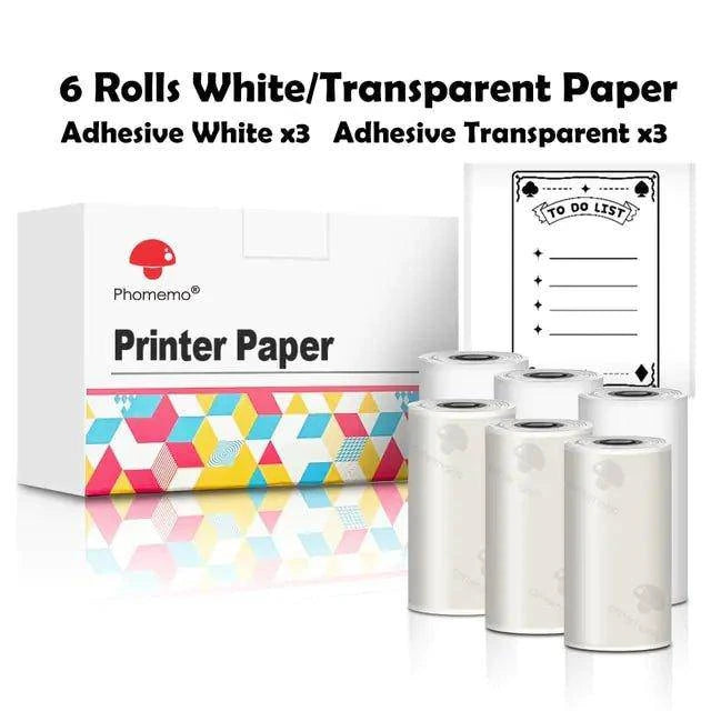 Experience Crystal Clear Printing with Phomemo Transparent Sticker Thermal Paper – Superior Quality and Durability! - Home Kartz
