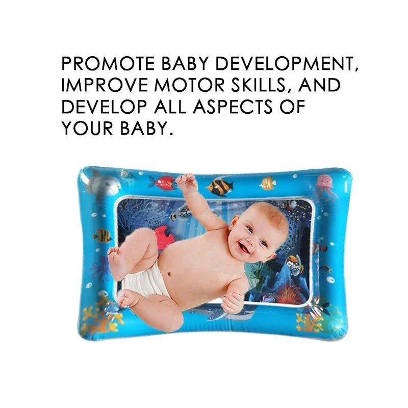 Stimulate Baby's Growth with the Tummy Time Inflatable Water Mat - Home Kartz