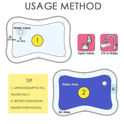 Stimulate Baby's Growth with the Tummy Time Inflatable Water Mat - Home Kartz