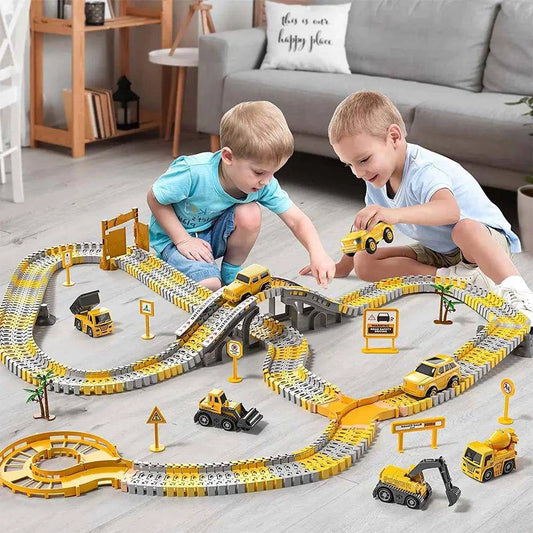 TurboTrack Race Track Toy | 288-Piece Set for Creative Play | Educational Racing Toy for Kids - Home Kartz