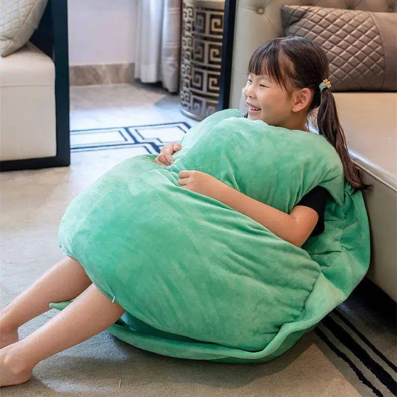 🐢 Turtle Shell Plush Sleeping Bag | Cozy, Fun & Perfect for Sleepovers or Camping 🛏️ - Home Kartz