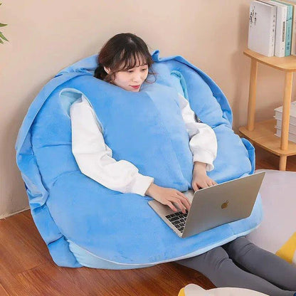 🐢 Turtle Shell Plush Sleeping Bag | Cozy, Fun & Perfect for Sleepovers or Camping 🛏️ - Home Kartz
