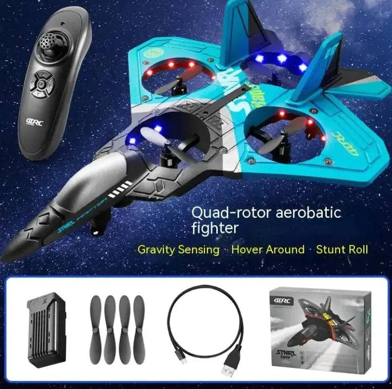 Take to the Skies with the V17 Fighter Drone - The Ultimate Children's Remote Control Aircraft - Home Kartz