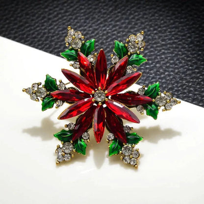 Elevate Your Holiday Look with Our Sparkling Christmas Crystal Snowflake Pin ⛄❄️ - Home Kartz