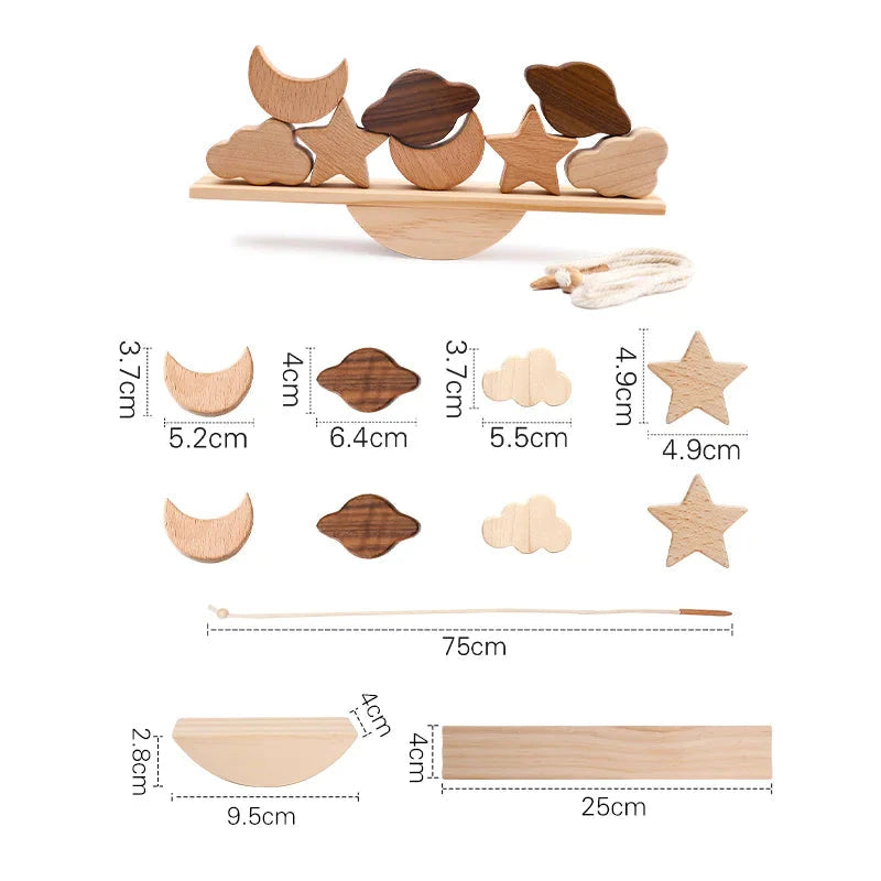 Montessori Wooden Animal Stacking Toy | Builds Balance & Fine Motor Skills Eco Kids Bay