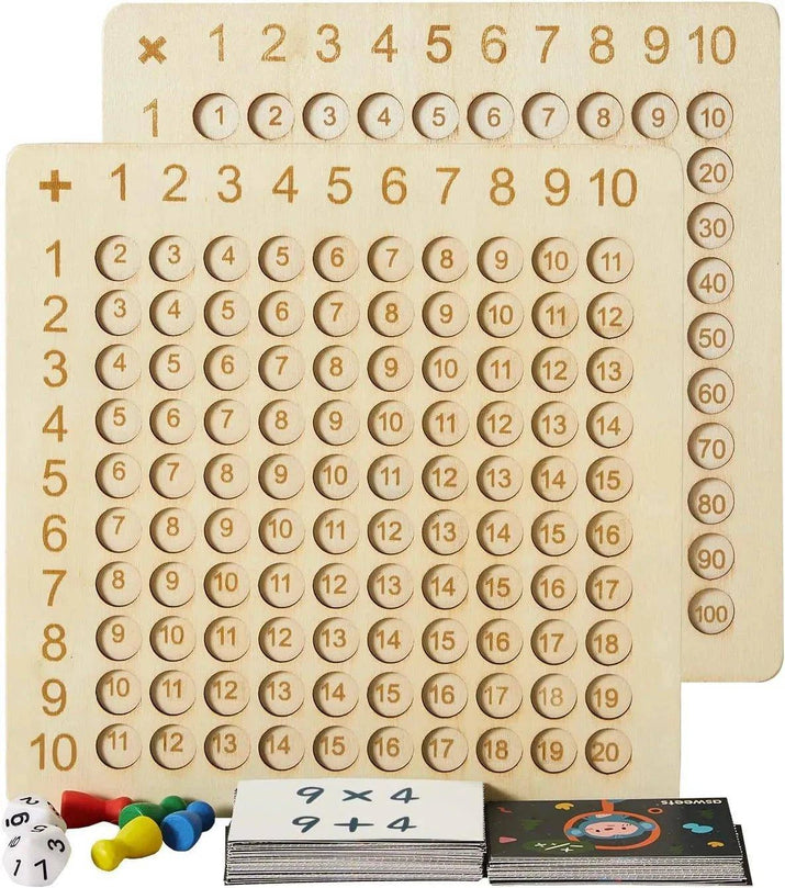 Wooden Montessori Math Puzzle and Board Game For Kids Developments - Home Kartz