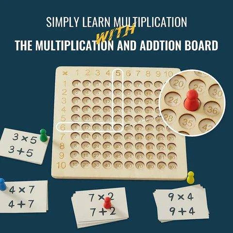 Wooden Montessori Math Puzzle and Board Game For Kids Developments - Home Kartz