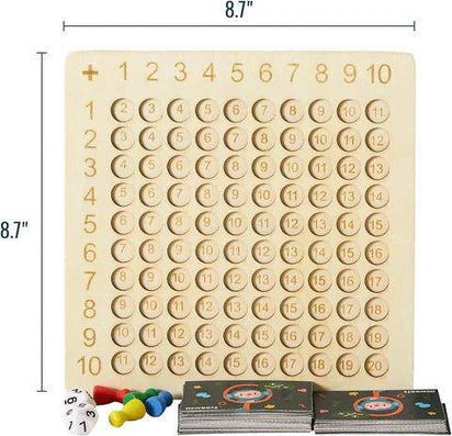 Wooden Montessori Math Puzzle and Board Game For Kids Developments - Home Kartz