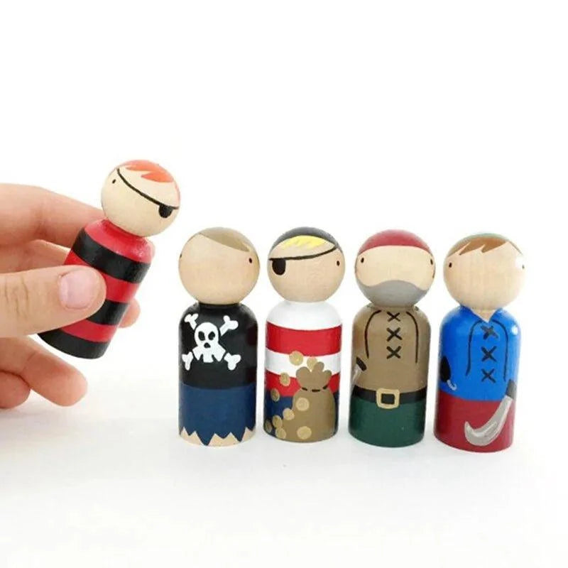 Bring Your Imagination to Life with Our 50-Piece Unpainted Wooden Peg Dolls Set – Perfect for Crafts and Decor - Home Kartz