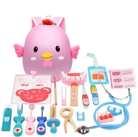 Cure Curiosity - Montessori Wooden Doctor Set That Inspires Kindness & Learning!