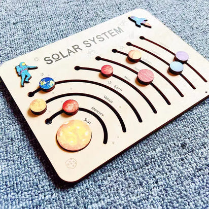Explore the Universe Through Play — A Montessori Wooden Solar System Toy That Teaches Science the Fun Way.