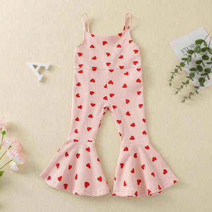 Romper for Toddler: Adorable Baby Love Heart Print Romper for Comfort & Style - Home Kartz