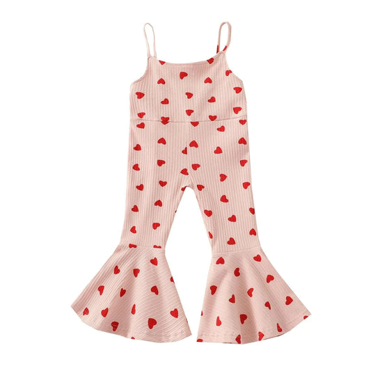 Romper for Toddler: Adorable Baby Love Heart Print Romper for Comfort & Style - Home Kartz