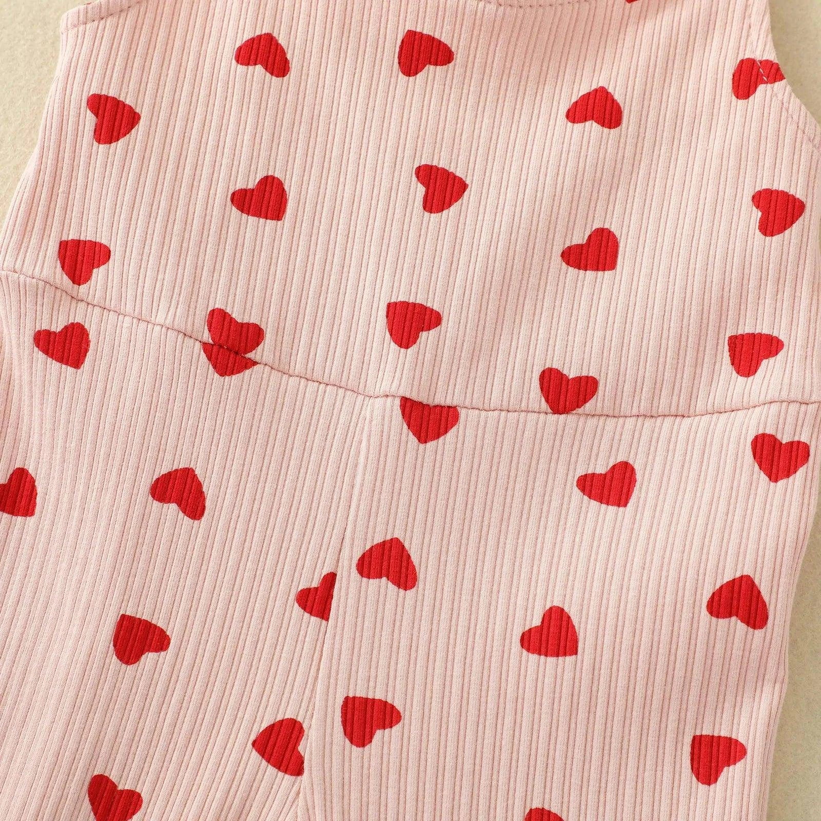 Romper for Toddler: Adorable Baby Love Heart Print Romper for Comfort & Style - Home Kartz