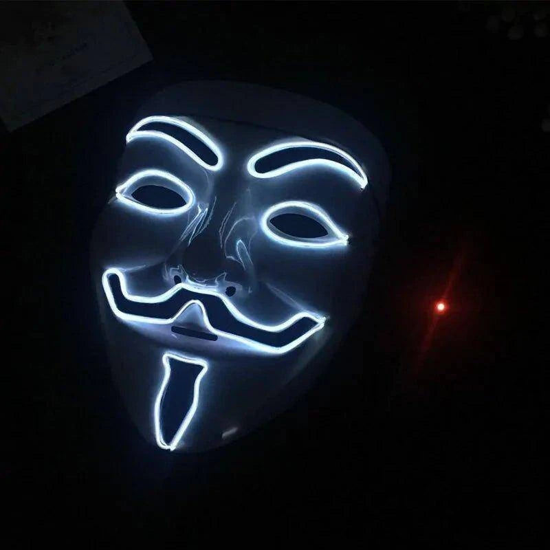 Glow Bright at Every Party with the Vendetta LED Luminous Mask - Home Kartz