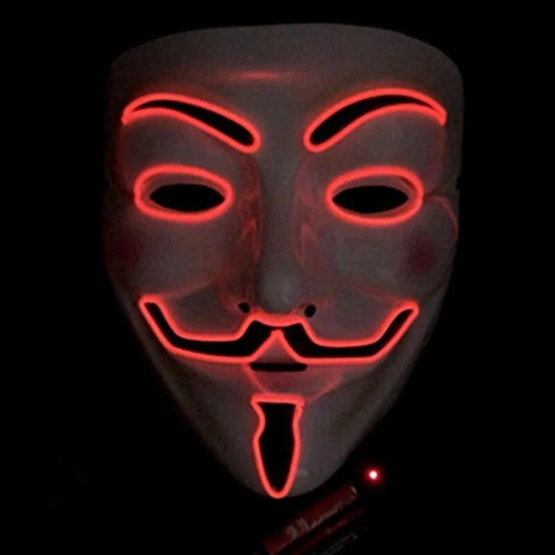 Glow Bright at Every Party with the Vendetta LED Luminous Mask - Home Kartz