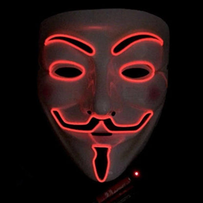 Glow Bright at Every Party with the Vendetta LED Luminous Mask - Home Kartz