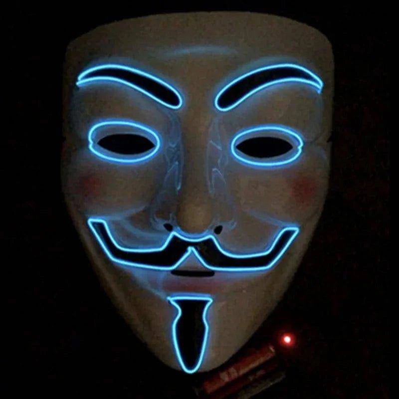 Glow Bright at Every Party with the Vendetta LED Luminous Mask - Home Kartz