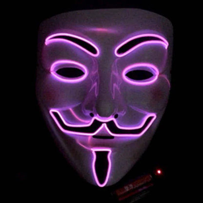 Glow Bright at Every Party with the Vendetta LED Luminous Mask - Home Kartz
