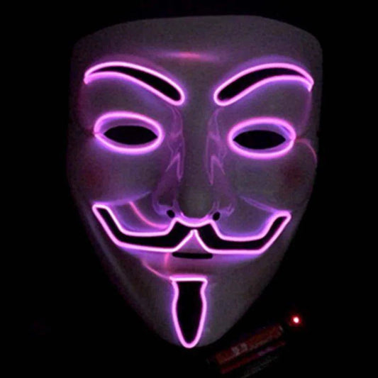 Glow Bright at Every Party with the Vendetta LED Luminous Mask - Home Kartz