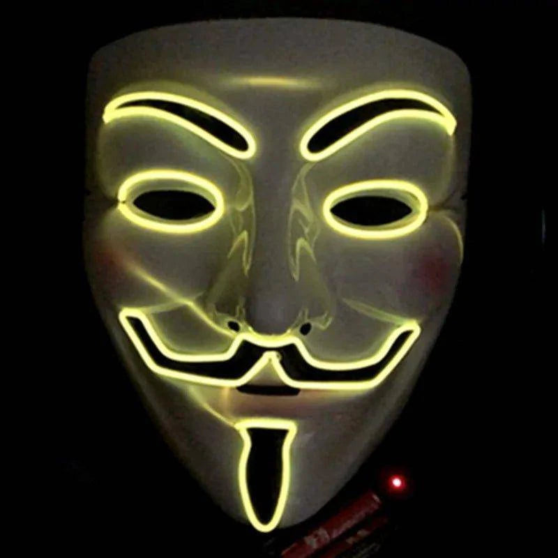 Glow Bright at Every Party with the Vendetta LED Luminous Mask - Home Kartz