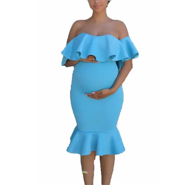 ✨ Embrace Your Radiance: Introducing the Ethereal Glow Maternity Photo Shoot Dress! ✨ - Home Kartz