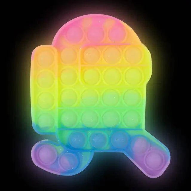 Glow in the Dark Pop Fidget Toy Set | Stress Relief Sensory Toys - Home Kartz