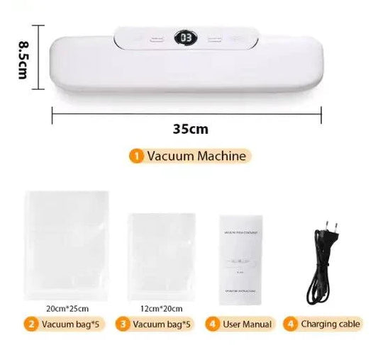 Food Vacuum Sealer – Powerful, Compact Machine for Freshness and Easy Food Storage - Home Kartz