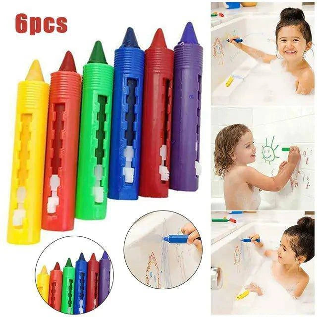 Washable Crayon Bath Time Paints - Fun and Creative Bath Time for Kids - Home Kartz