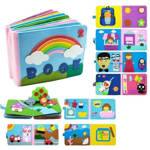 Unlock Early Learning Fun with Our Washable Montessori Toddlers Busy Board 3D - Home Kartz