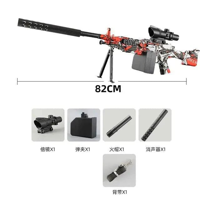 Submachine Water Blaster Toy Gun – Camouflage Gel Bullet Blaster for Epic Water Battles - Home Kartz