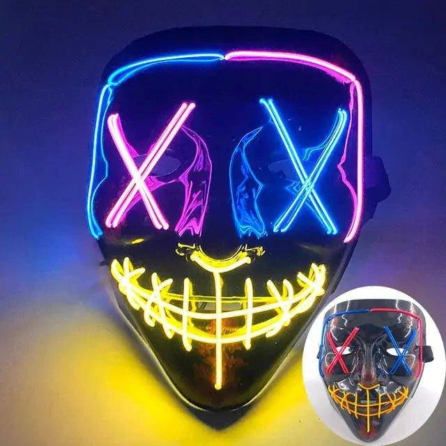 Wireless LED Purge Mask for Halloween – Creepy, Cool, and Eye-Catching - Home Kartz