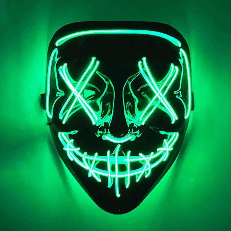 Wireless LED Purge Mask for Halloween – Creepy, Cool, and Eye-Catching - Home Kartz