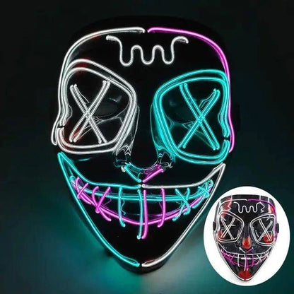 Wireless LED Purge Mask for Halloween – Creepy, Cool, and Eye-Catching - Home Kartz