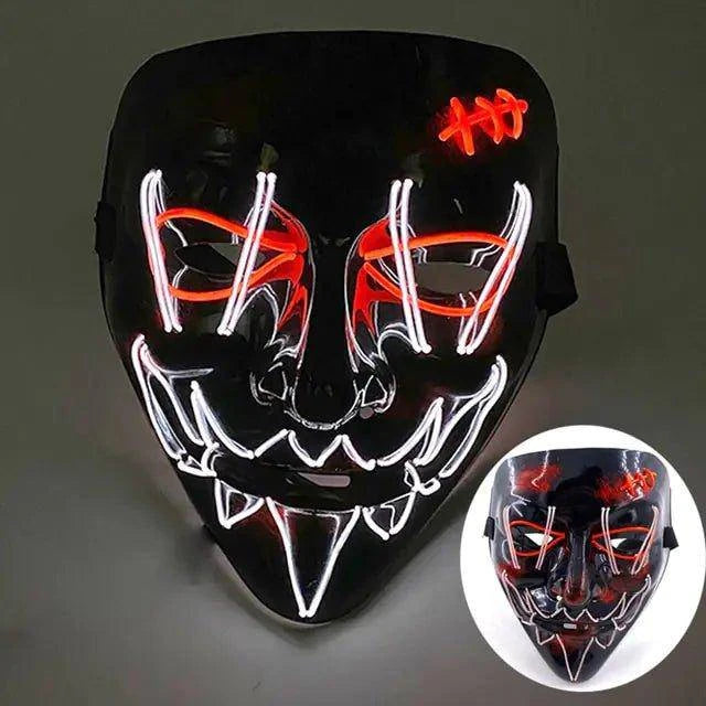 Wireless LED Purge Mask for Halloween – Creepy, Cool, and Eye-Catching - Home Kartz