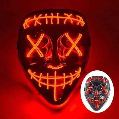 Wireless LED Purge Mask for Halloween – Creepy, Cool, and Eye-Catching - Home Kartz