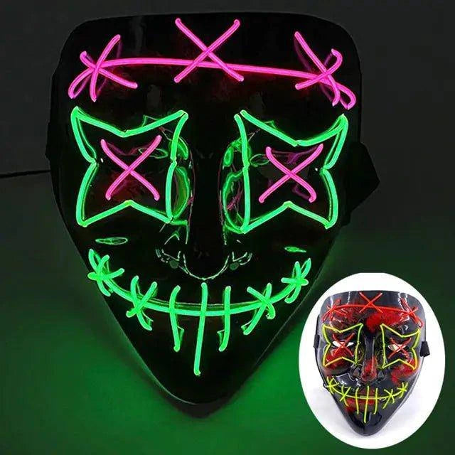 Wireless LED Purge Mask for Halloween – Creepy, Cool, and Eye-Catching - Home Kartz