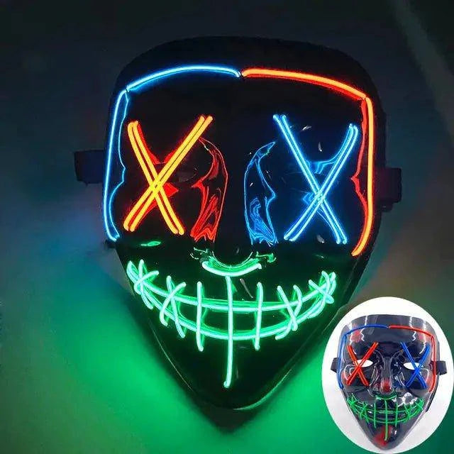 Wireless LED Purge Mask for Halloween – Creepy, Cool, and Eye-Catching - Home Kartz