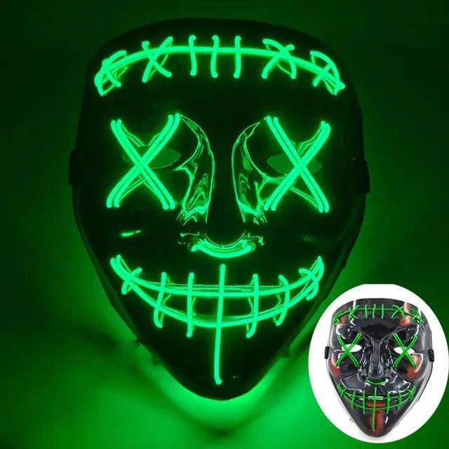 Wireless LED Purge Mask for Halloween – Creepy, Cool, and Eye-Catching - Home Kartz