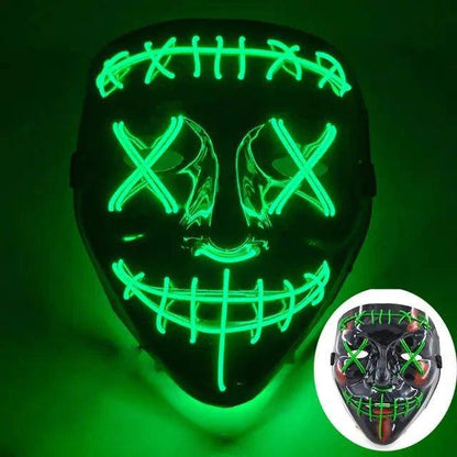 Wireless LED Purge Mask for Halloween – Creepy, Cool, and Eye-Catching - Home Kartz
