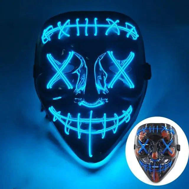 Wireless LED Purge Mask for Halloween – Creepy, Cool, and Eye-Catching - Home Kartz