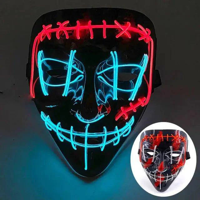 Wireless LED Purge Mask for Halloween – Creepy, Cool, and Eye-Catching - Home Kartz