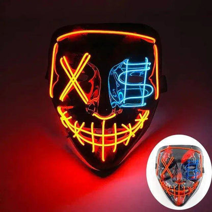 Wireless LED Purge Mask for Halloween – Creepy, Cool, and Eye-Catching - Home Kartz