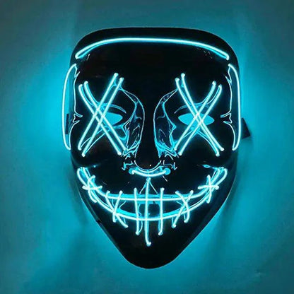 Wireless LED Purge Mask for Halloween – Creepy, Cool, and Eye-Catching - Home Kartz