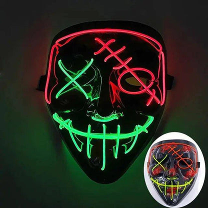 Wireless LED Purge Mask for Halloween – Creepy, Cool, and Eye-Catching - Home Kartz