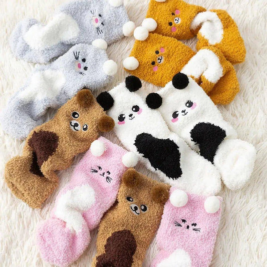 Comfortable Women's Fuzzy Socks Winter Warm Fleece - Home Kartz